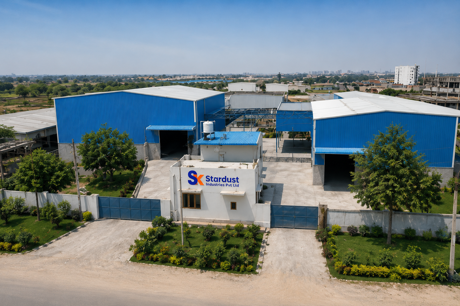 SK Stardust Industries aerial view, RIICO Industrial Area, Parbatsar