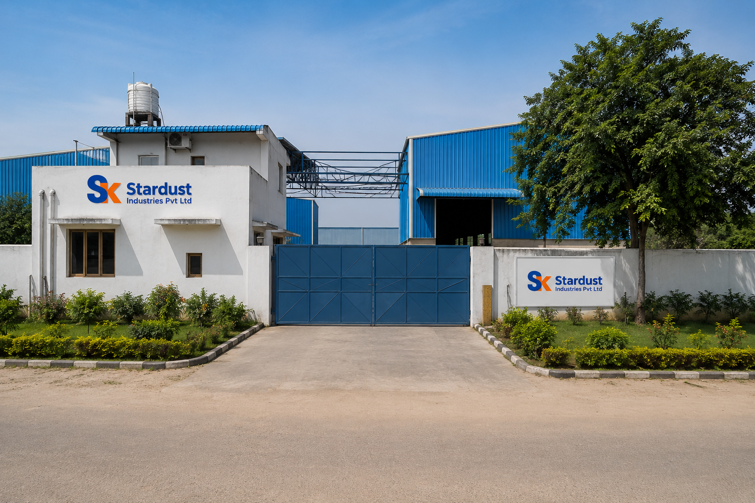 SK Stardust Industries entrance gate, Parbatsar plant